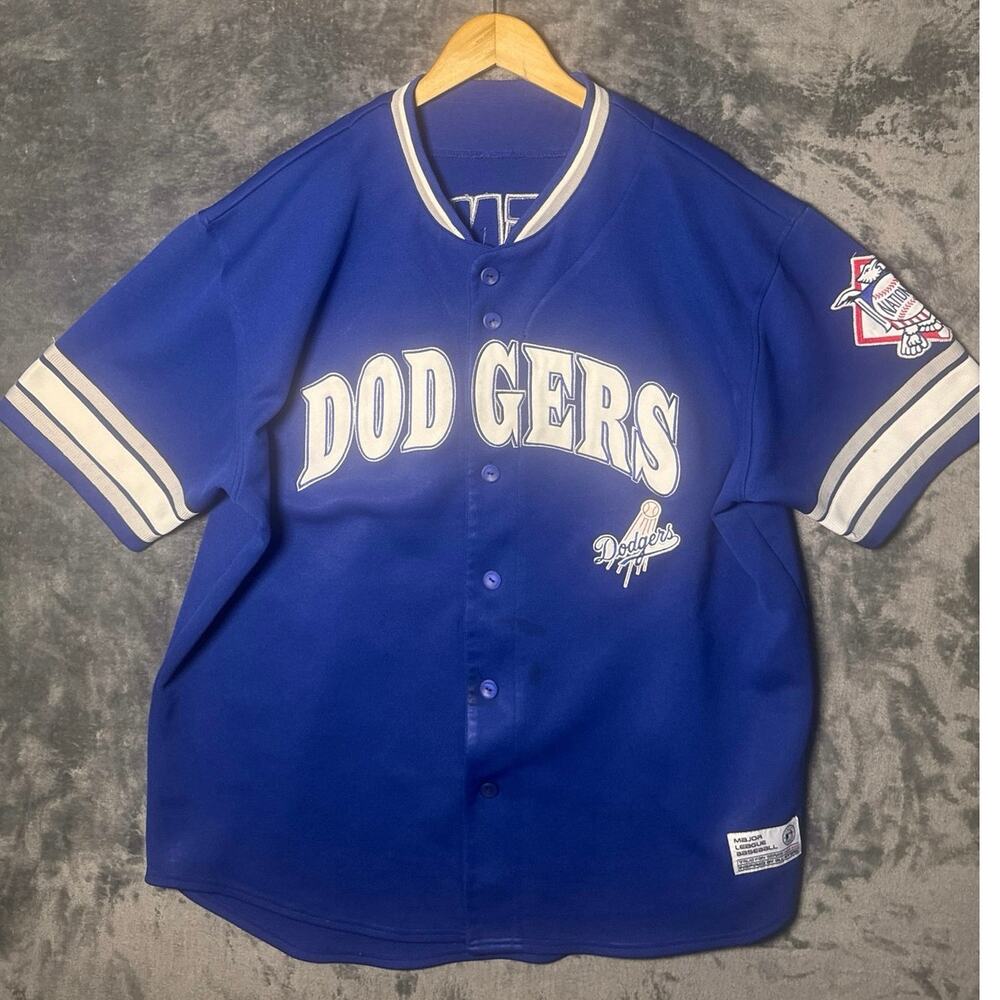 Y2K LA Dodgers Jeff Kent 12 Home Baseball Jersey True Fan Series Stitched 2XL